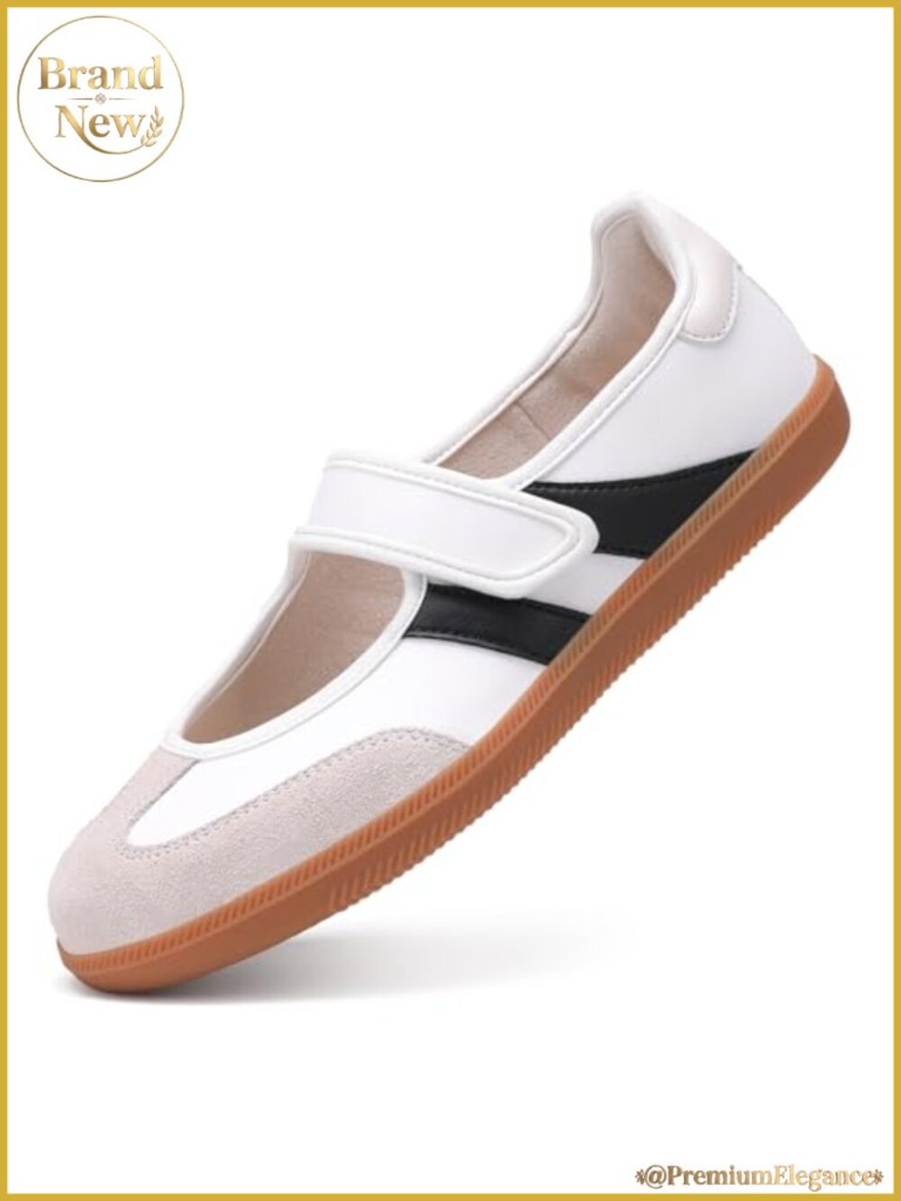 Retro Mary Jane Sneakers Non Slip Comfort Walking Flats Suede Faux Leather